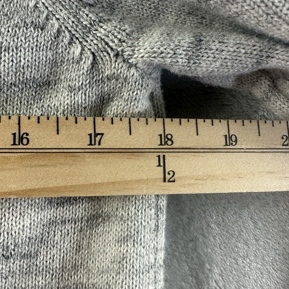 Akin Sweater Women's M Heather Gray Cowl Neck Long Sleeve - Picture 6 of 8